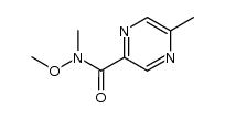 N-methoxy-N,5-dimethyl-2-Pyrazinecarboxamide结构式