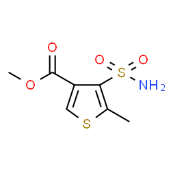 4-氨磺酰基-5-甲基噻吩-3-羧酸甲酯结构式