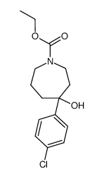 4-(4-chlorophenyl)-4-hydroxyazepane-1-carboxylic acid ethyl ester Structure