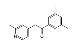 1-(3,5-dimethylphenyl)-2-(2-methylpyridin-4-yl)ethanone结构式