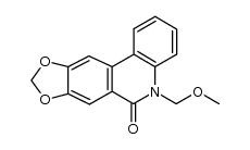 5-Methoxymethyl-8,9-methylenedioxyphenantridin-6(5H)-one结构式