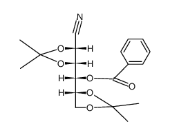 2-O,3-O:5-O,6-O-Bis(1-methylethylidene)-D-mannononitrile 4-benzoate结构式