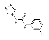 3-(3-chlorophenyl)-1-(1,2,4-triazol-4-yl)urea structure