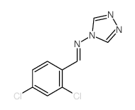 1-(2,4-dichlorophenyl)-N-(1,2,4-triazol-4-yl)methanimine Structure