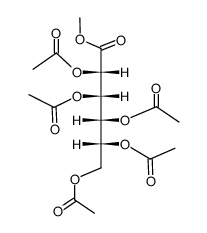 2-O,3-O,4-O,5-O,6-O-Pentaacetyl-D-mannonic acid methyl ester Structure