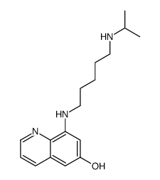 8-[5-(propan-2-ylamino)pentylamino]quinolin-6-ol结构式