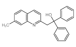2-(7-methylquinolin-2-yl)-1,1-diphenyl-ethanol结构式