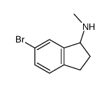 6-BROMO-2,3-DIHYDRO-N-METHYL-1H-INDEN-1-AMINE结构式