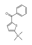 5-benzoyl-2-trimethylsilylthiophene结构式