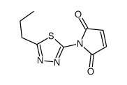 1H-Pyrrole-2,5-dione, 1-(5-propyl-1,3,4-thiadiazol-2-yl)- (9CI)结构式