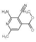 4-Pyridinecarboxylicacid,2-amino-3-cyano-6-methyl-,methylester(9CI)结构式