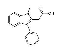 (1-methyl-3-phenyl-indol-2-yl)-acetic acid Structure