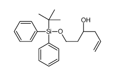 (3S)-1-[tert-butyl(diphenyl)silyl]oxyhex-5-en-3-ol结构式