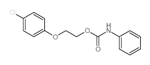 Ethanol,2-(4-chlorophenoxy)-, phenylcarbamate (9CI) structure