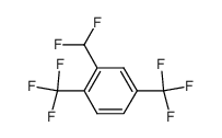 2-difluoromethyl-1,4-bis-trifluoromethyl-benzene Structure