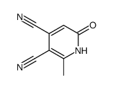 2-Methyl-6-oxo-1,6-dihydro-3,4-pyridinedicarbonitrile结构式