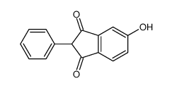 5-hydroxy-2-phenylindene-1,3-dione Structure