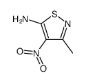 3-甲基-4-硝基-1,2-噻唑-5-胺结构式