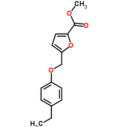 Methyl 5-[(4-ethylphenoxy)methyl]-2-furoate Structure