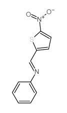 Benzenamine,N-[(5-nitro-2-thienyl)methylene]- structure