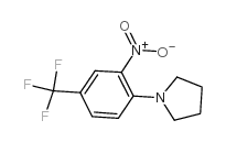 N-[2-Nitro-4-(trifluoromethyl)phenyl]pyrrolidine structure