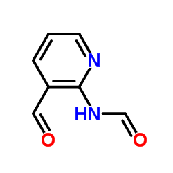 N-(3-formyl-2-pyridyl)formamide结构式