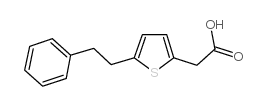 2-[5-(2-phenylethyl)thiophen-2-yl]acetic acid结构式