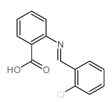 2-[(2-chlorophenyl)methylideneamino]benzoic acid结构式