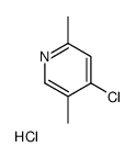 4-chloro-2,5-dimethylpyridine,hydrochloride结构式