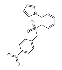 1-{2-[(4-nitro-phenyl)-methanesulfonyl]-phenyl}-pyrrole结构式