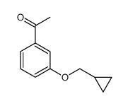 1-[3-(cyclopropylmethoxy)phenyl]ethanone结构式