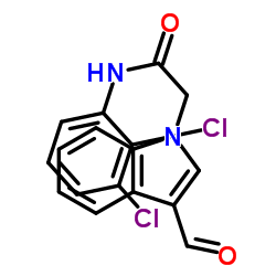 N-(2,3-Dichlorophenyl)-2-(3-formyl-1H-indol-1-yl)acetamide Structure