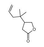 4-(2-methylpent-4-en-2-yl)oxolan-2-one结构式