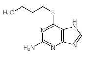 6-butylsulfanyl-5H-purin-2-amine Structure