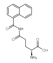 N-(γ-L-谷氨酰)-1-萘胺结构式