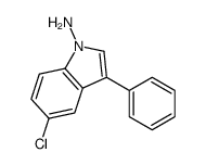 5-chloro-3-phenylindol-1-amine结构式