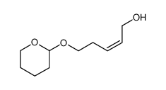 (Z)-5-[(tetrahydro-2H-pyran-2-yl)oxy]-2-penten-1-ol结构式