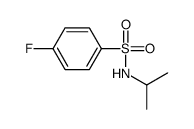 N-异丙基-4-氟苯磺酰胺结构式