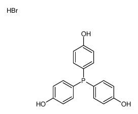 4-bis(4-hydroxyphenyl)phosphanylphenol,hydrobromide Structure