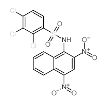 Benzenesulfonamide,2,3,4-trichloro-N-(2,4-dinitro-1-naphthalenyl)- Structure