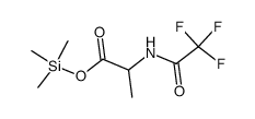 N-(Trifluoroacetyl)-L-alanine trimethylsilyl ester Structure