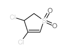 3,4-dichloro-2,3-dihydrothiophene 1,1-dioxide structure