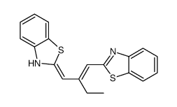 2-[2-(3H-1,3-benzothiazol-2-ylidenemethyl)but-1-enyl]-1,3-benzothiazole Structure