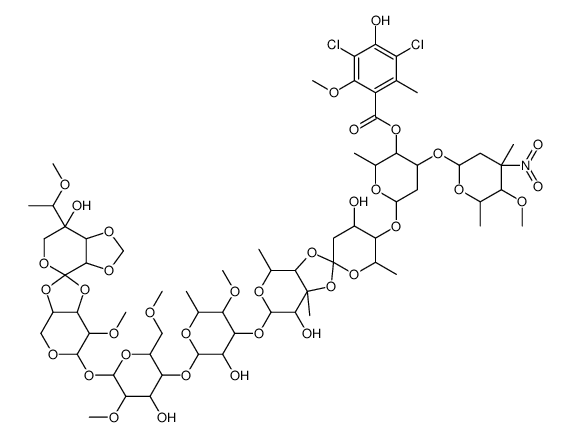 [6-[4',7-dihydroxy-6-[3-hydroxy-2-[4-hydroxy-6-[7'-hydroxy-7-methoxy-7'-(1-methoxyethyl)spiro[4,6,7,7a-tetrahydro-3aH-[1,3]dioxolo[4,5-c]pyran-2,4'-6,7a-dihydro-3aH-[1,3]dioxolo[4,5-c]pyran]-6-yl]oxy-5-methoxy-2-(methoxymethyl)oxan-3-yl]oxy-5-methoxy-6-me结构式