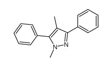 1,4-dimethyl-3,5-diphenylpyrazole结构式