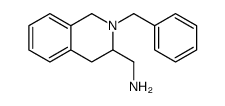 (2-benzyl-3,4-dihydro-1H-isoquinolin-3-yl)methanamine结构式
