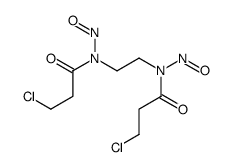 3-chloro-N-[2-[3-chloropropanoyl(nitroso)amino]ethyl]-N-nitrosopropanamide结构式