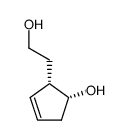 (+)-2β-hydroxyethyl-3-cyclopenten-1β-ol Structure