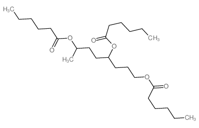 4,7-dihexanoyloxyoctyl hexanoate结构式