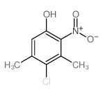 4-chloro-3,5-dimethyl-2-nitro-phenol结构式